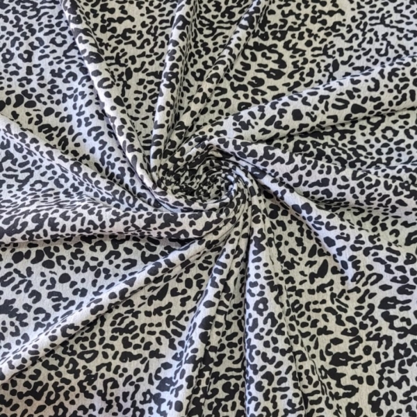 Tecido Cotton Estampado Oncinha Fundo Mescla 1 Metro