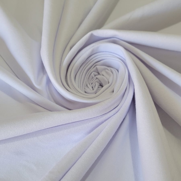Tecido Cotton Liso Branco 1 Metro