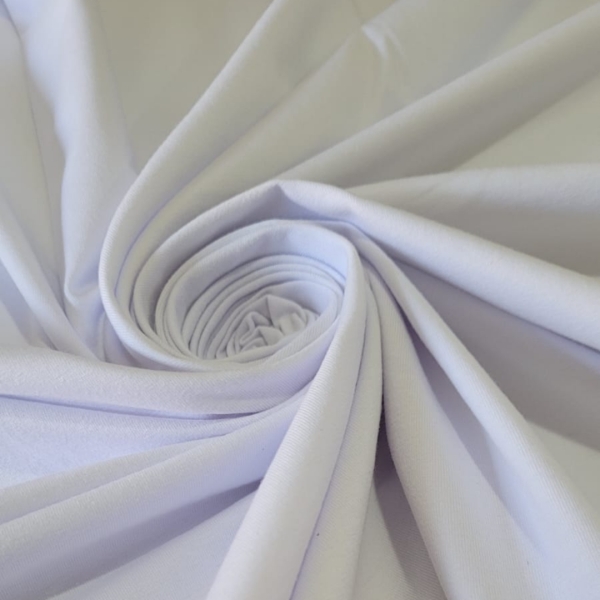 Tecido Cotton Liso Branco 1 Metro - Image 2