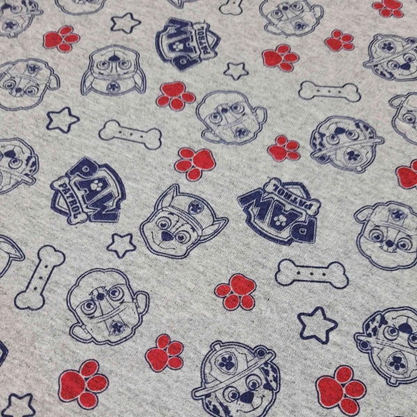 Tecido Malha De Algodão Estampada 1 Metro Patrulha Canina - Image 3
