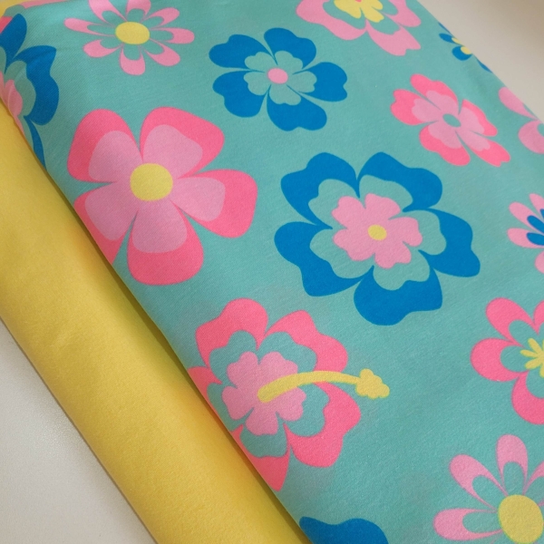 Combinações De Malha De Algodão Estampada e Lisa - Image 7