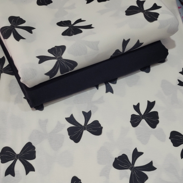 Combinações De Malha De Algodão Estampada e Lisa