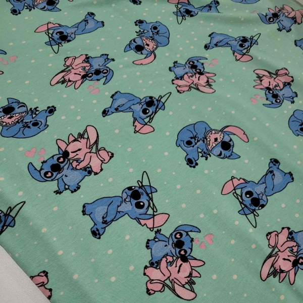 Tecido Malha De Algodão Estampada Stitch - Image 3