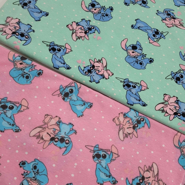 Tecido Malha De Algodão Estampada Stitch - Image 2